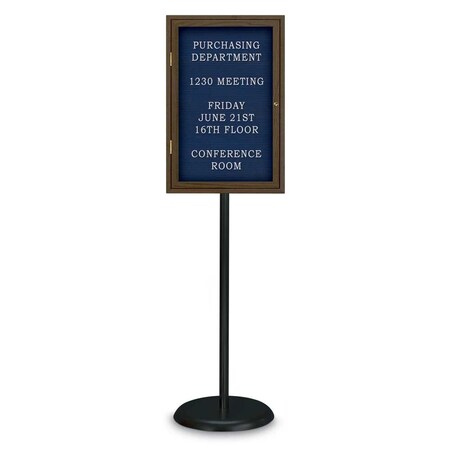 United Visual Products Corkboard, Triple Door, Radius Frame, 96x48", Bronze/Buff UV7006-BRONZE-BUFF